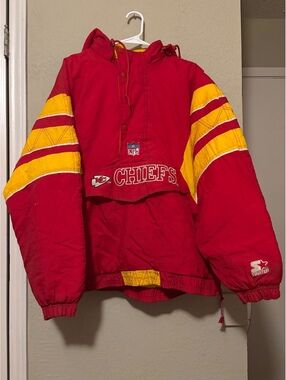Vintage Kansas City Chiefs NFL Pro Line Starter Pullover Jacket